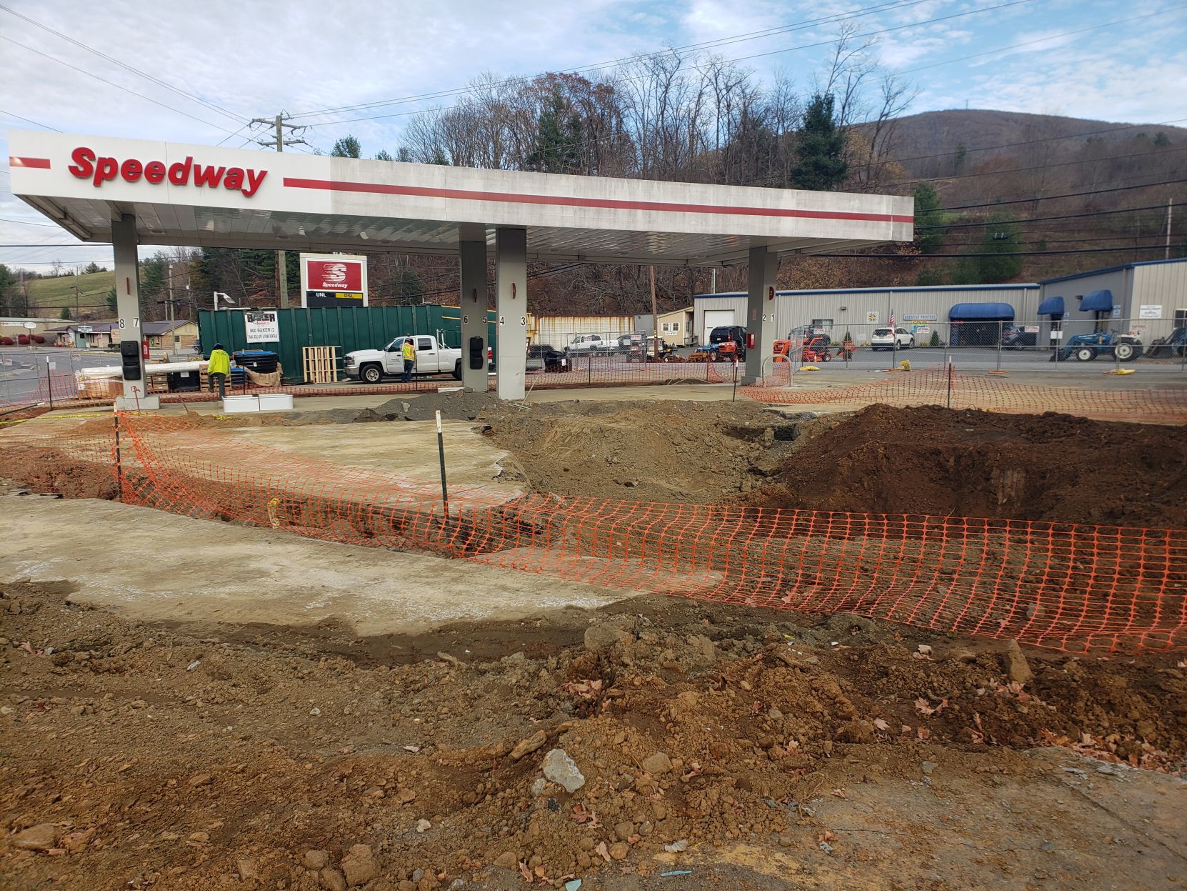Speedway under construction